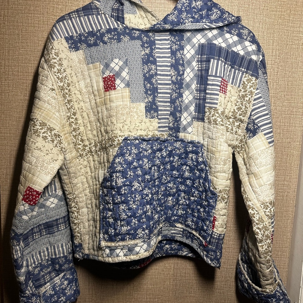 Handmade quilt hoodie